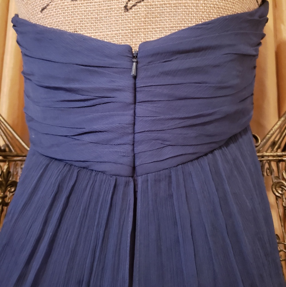 AMSALE Parisian Navy Halter Gown - Picture 4 of 6